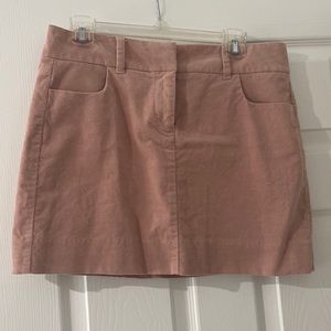 Blush corduroy mini skirt